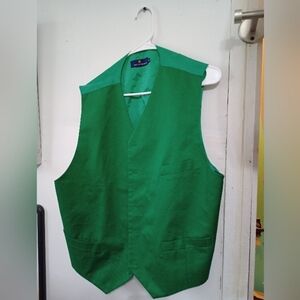 Uma Lorenzo XL green vest NWOT
